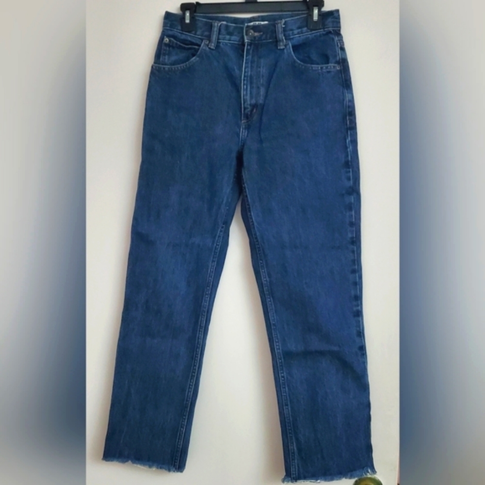 Uniqlo Mid Rise Dark Wash Jean